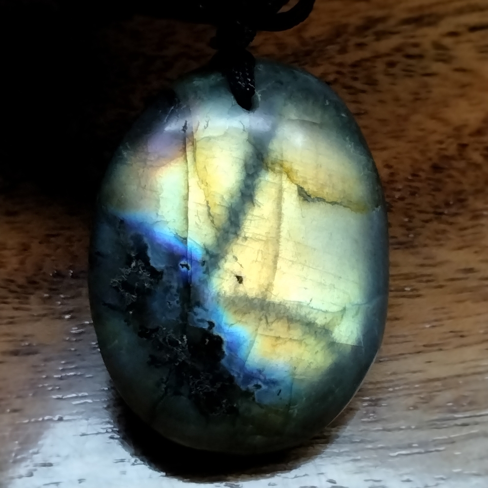 Labradorite Colorful Flash Rope Necklace - Picture 1 of 3